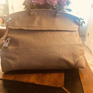 FURLA LARGE PIPER PEBBLE LEATHER SATCHEL PREOWNED